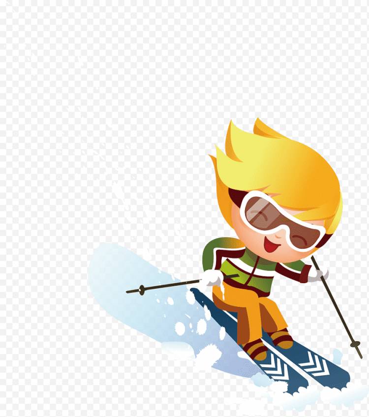 Зима, Катание на лыжах, Горные лыжи, Лыжные шлемы для сноуборда, Ребенок, Лыжник, Мультфильм, Лыжное снаряжение png