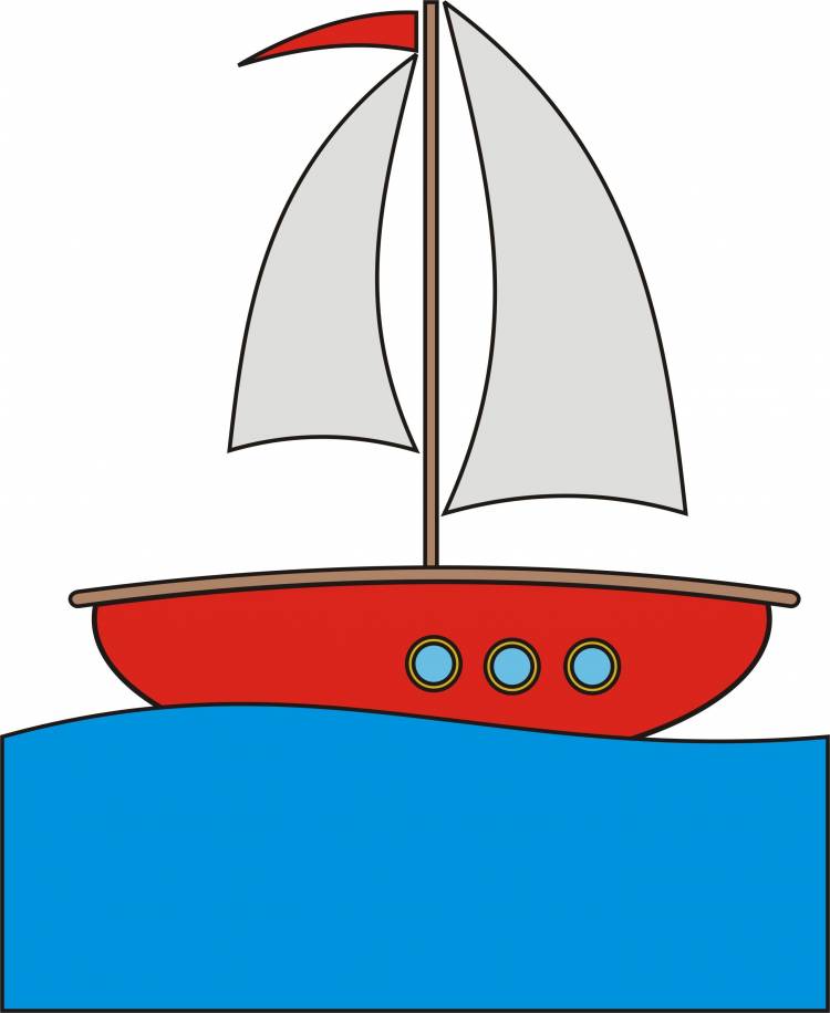 Детский кораблик рисунок 