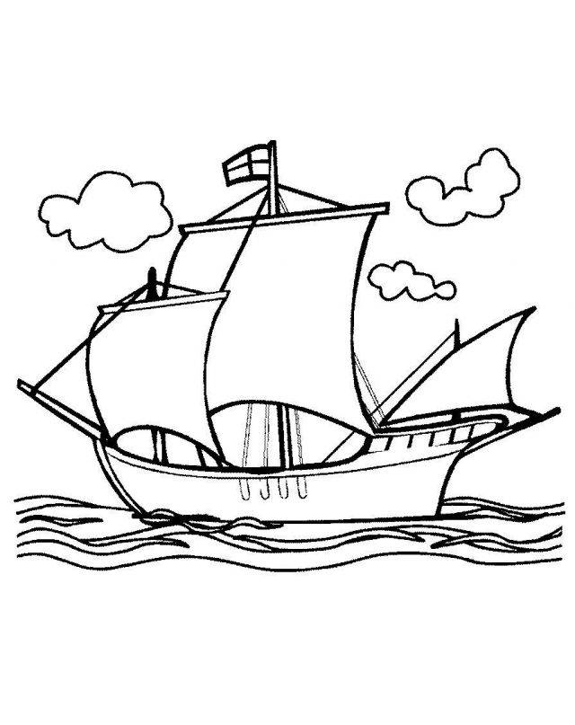 Рисунки кораблей карандашом для детей 