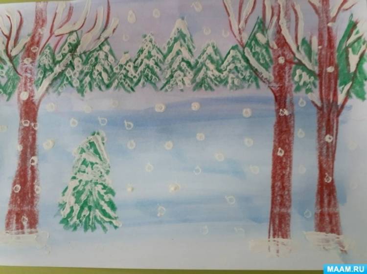 Детский мастер-класс по рисованию «Зимний пейзаж», приуроченный ко Дню рождения И