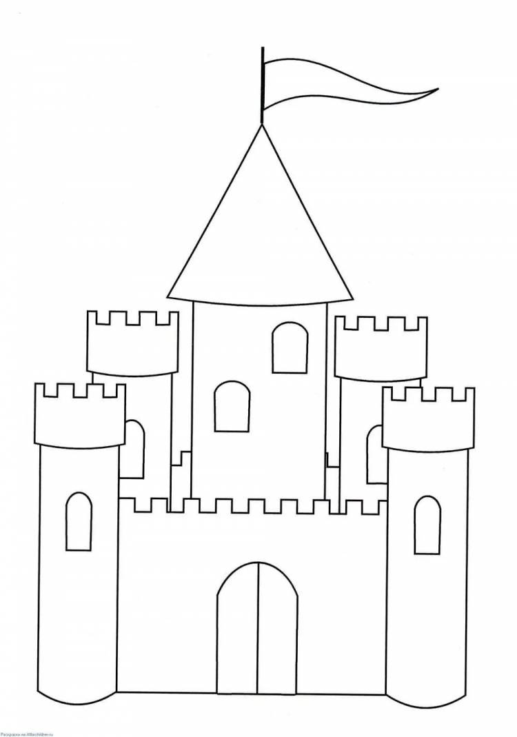 Детский рисунок замок