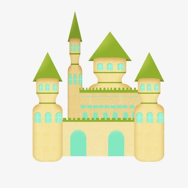 милая иллюстрация замка детей PNG , прекрасный замок, детский замок, здания PNG картинки и пнг PSD рисунок для бесплатной загрузки