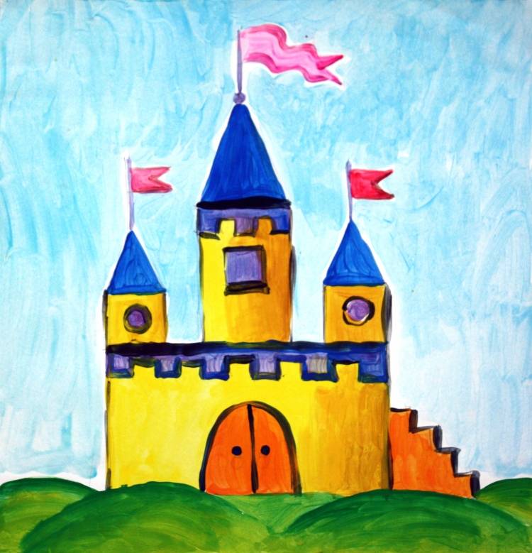 Замок детский рисунок