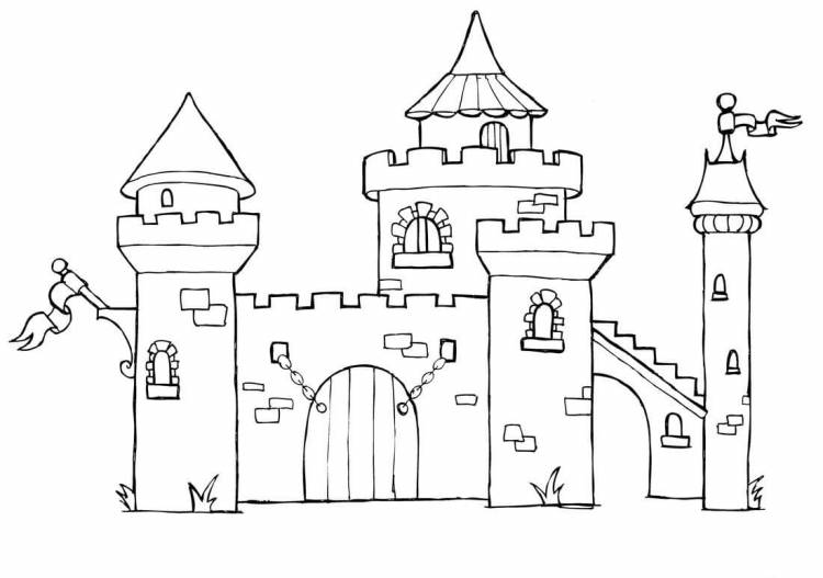 Замок рыцаря рисунок