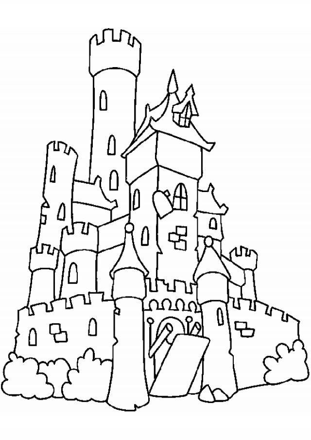 Рисунки средневекового замка карандашом для детей 
