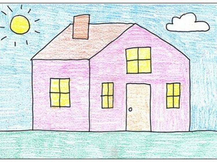 Рисунок домик для детей