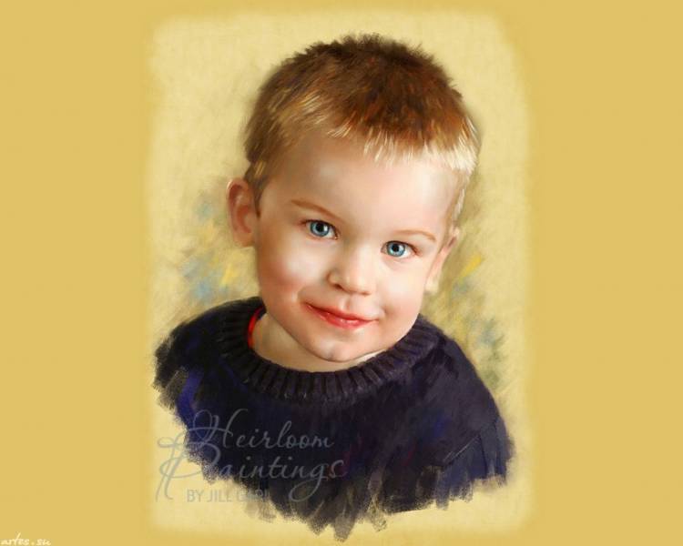 Портрет мальчика рисунок для детей