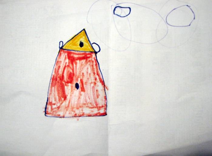 Дети рисуют дом