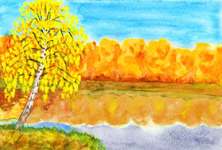 Легкий рисунок Осень