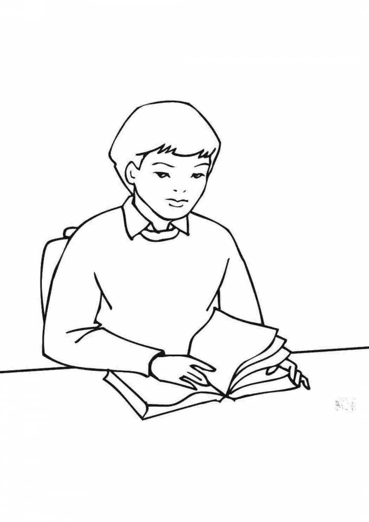 Ученик рисунок карандашом