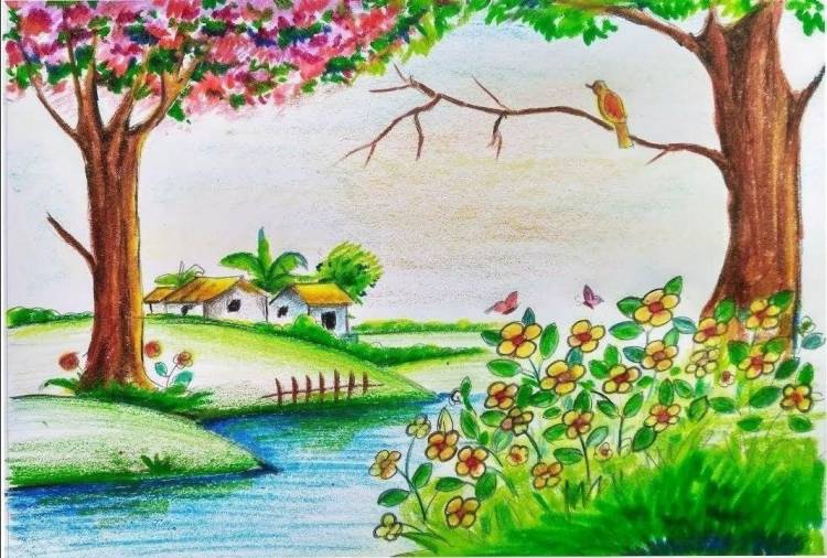 Картинки весна пейзаж для детей 
