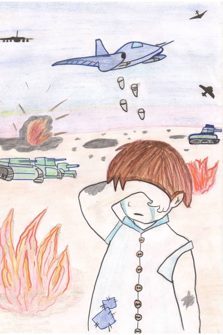 Война глазами детей рисунки для срисовки