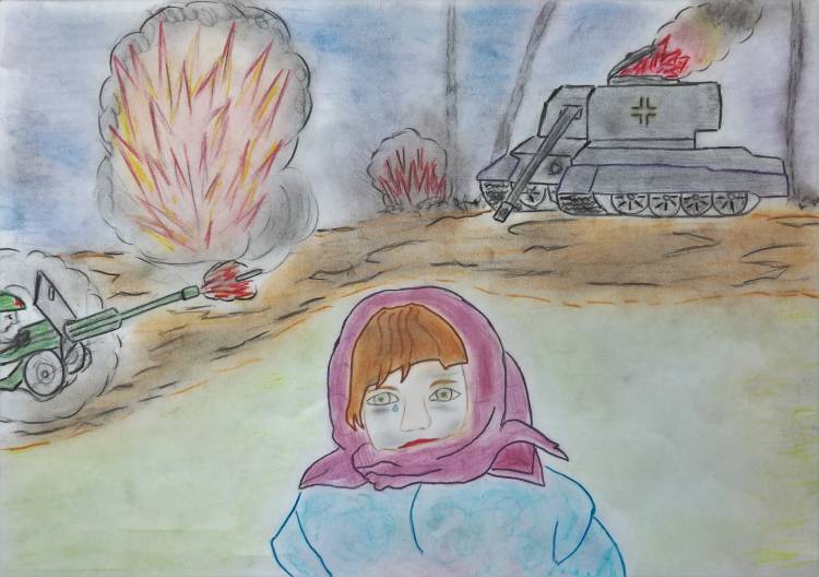 Война глазами детей рисунки для срисовки