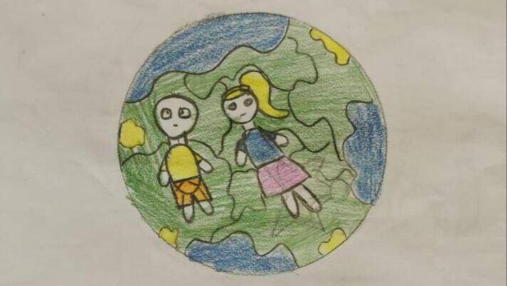 Маленькие украинцы прислали рисунки детям Сдерота