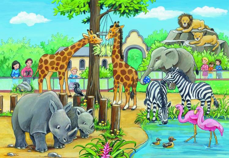 Рисунки зоопарка для детей