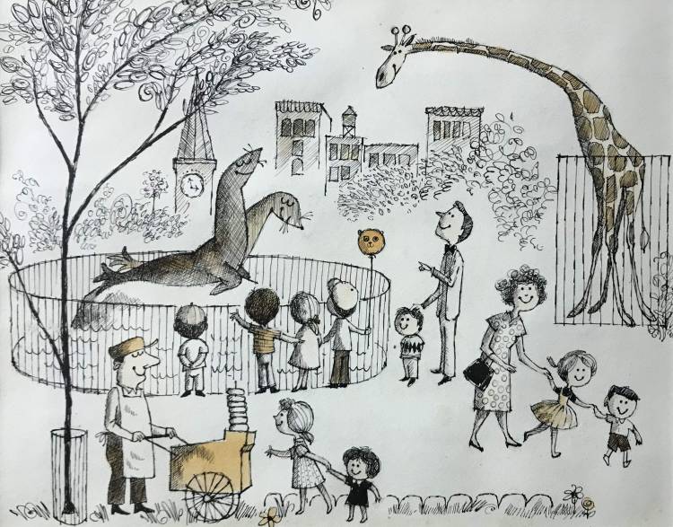 Московский зоопарк рисунок для детей