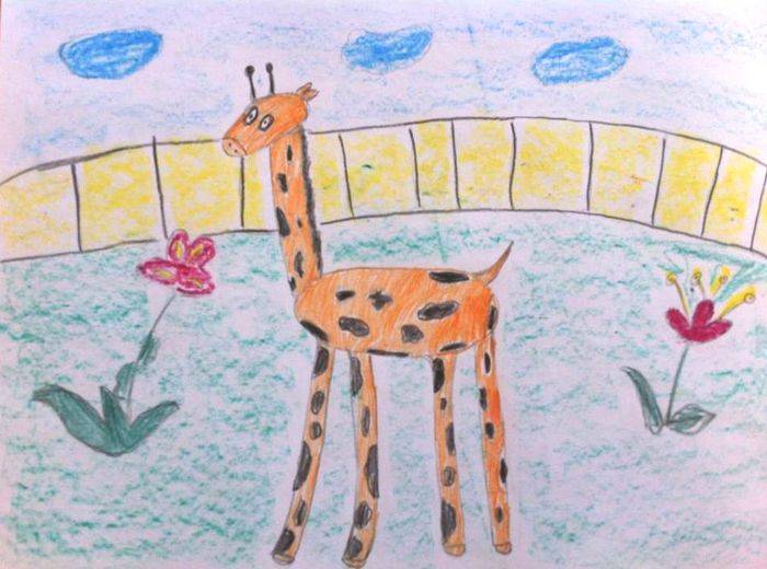 Рисунки про зоопарк детские в школу и детский сад