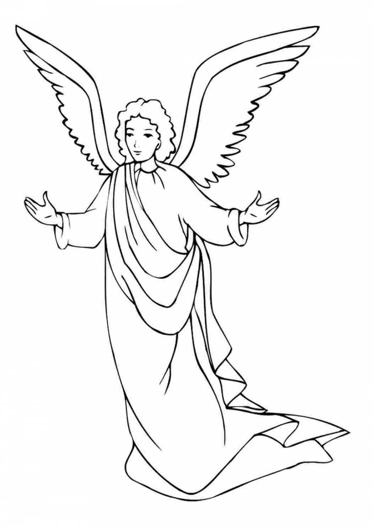 Ангел карандашом рисунок для детей