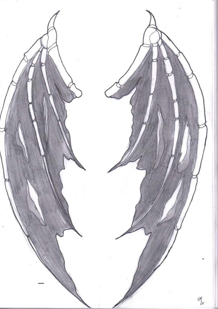 Мультяшные крылья демона