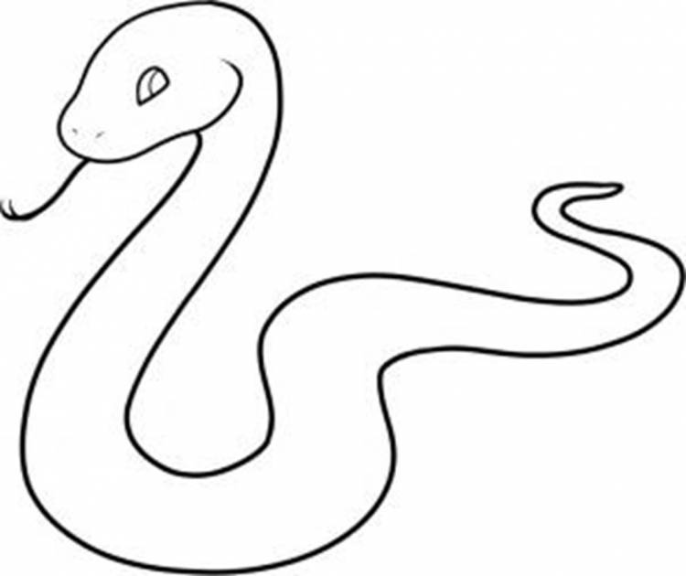 Змеи для срисовки легкие