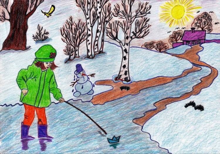 Лучшие работы Всероссийского фестиваля детских рисунков и поделок «Зима недаром злится