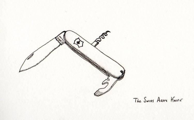 Ножик рисунок карандашом