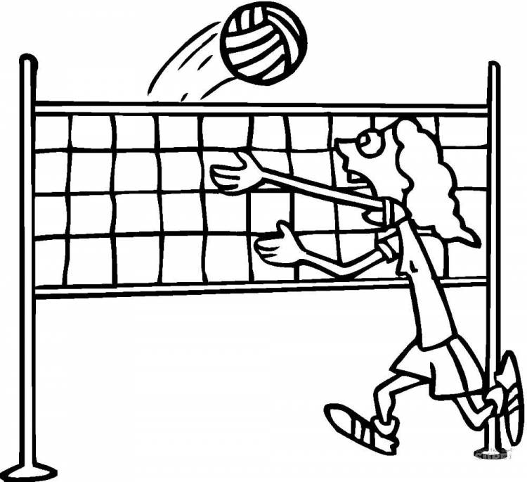 Волейбол простые рисунки