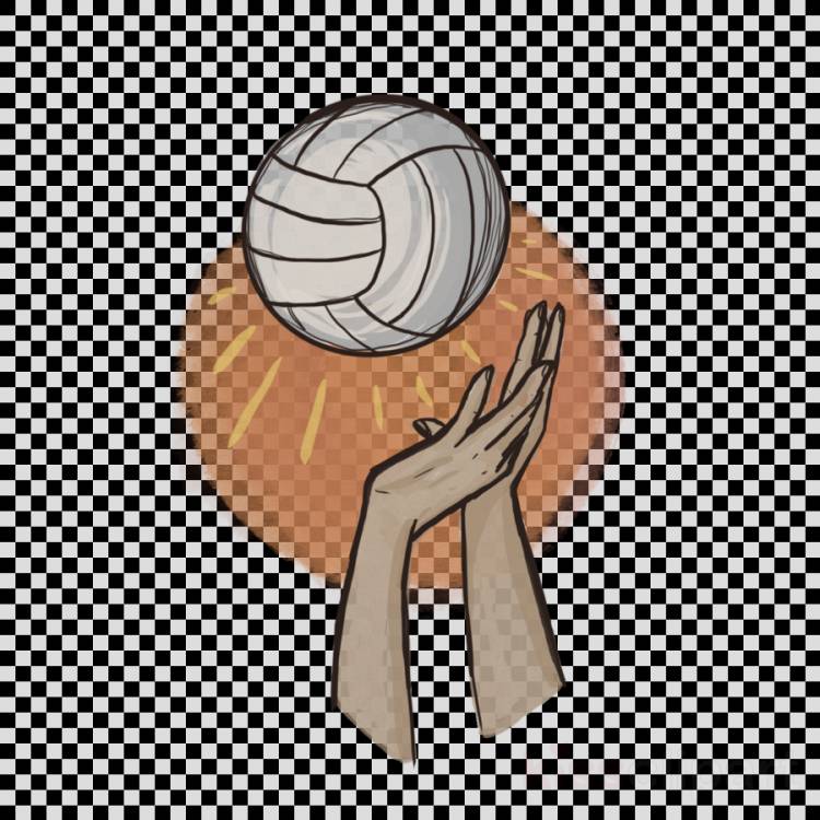 Рисунок легкий волейбол