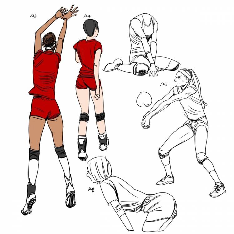 Легкие рисунки волейбол