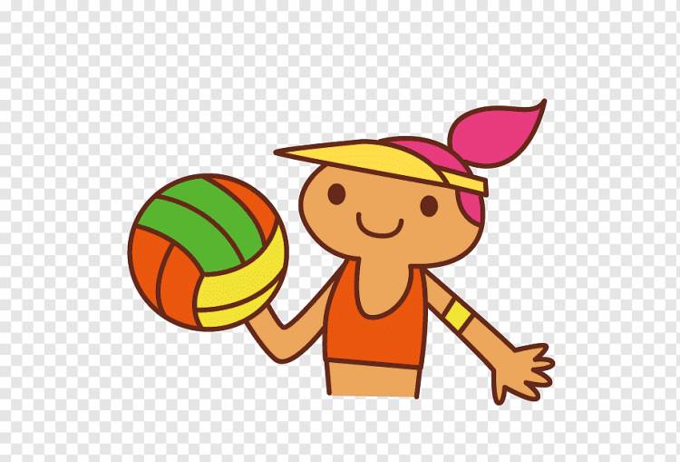 Пляжный волейбол, волейбол для девочек, пляж, нарисованный, мода девушка png