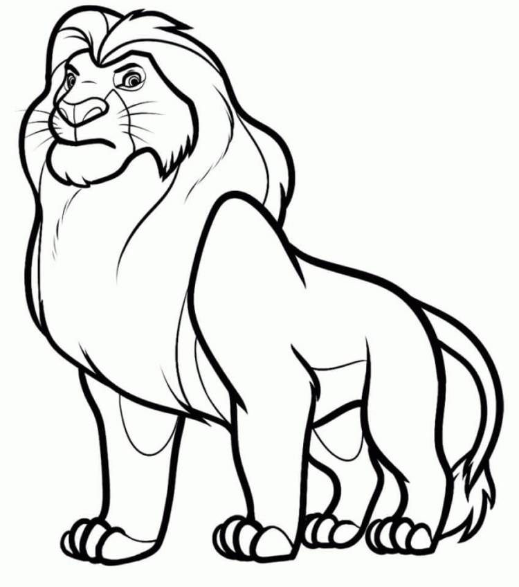 Рисунки для срисовки лёгкие Лев