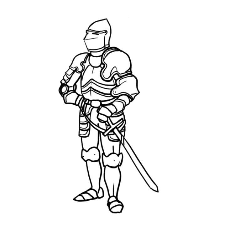 Как нарисовать рыцаря в доспехах
