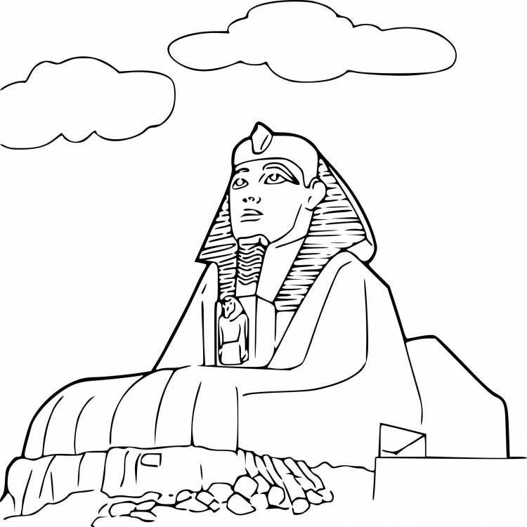 Египетский сфинкс рисунок