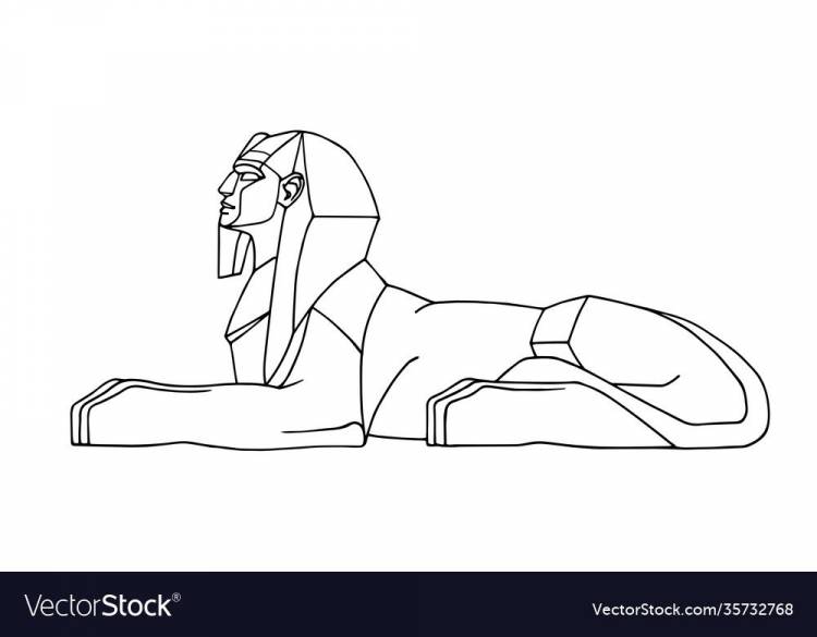 Идеи для срисовки египет сфинкс легкие 