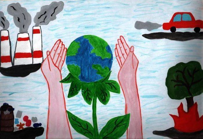 Рисунки на экологическую тему для школьников и дошкольников