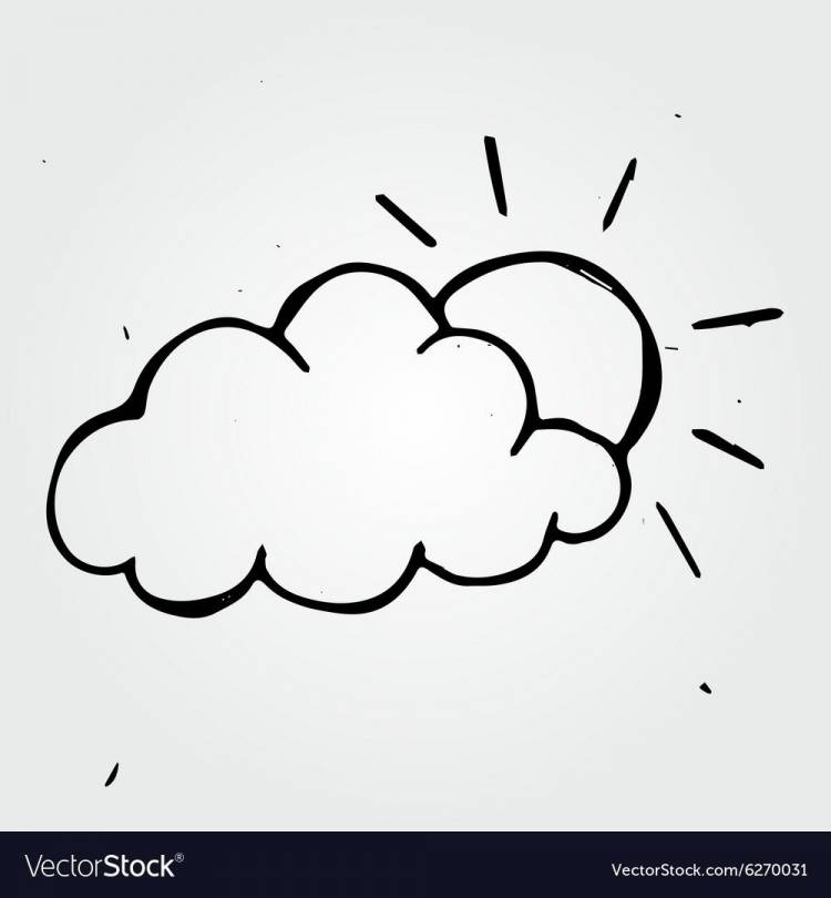 Рисунки легкие облака