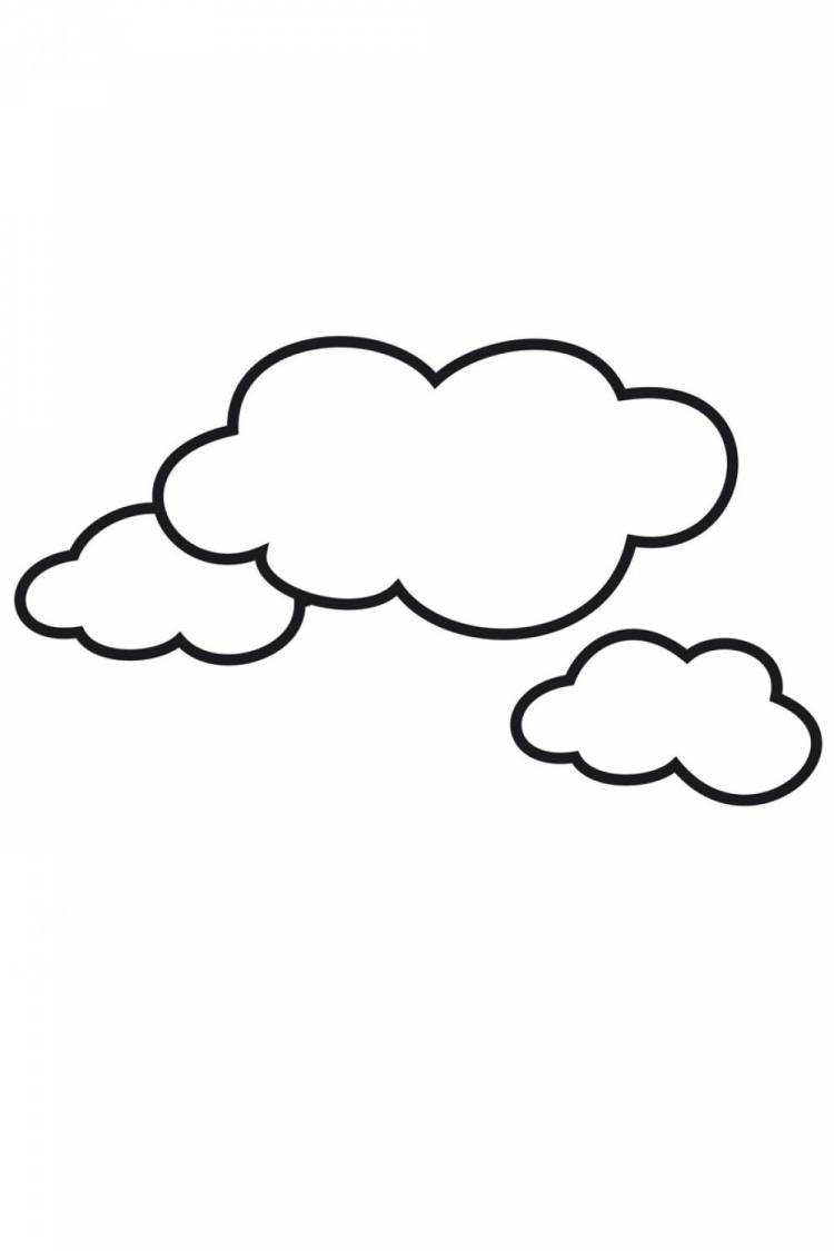 Рисунки для срисовки лёгкие облака