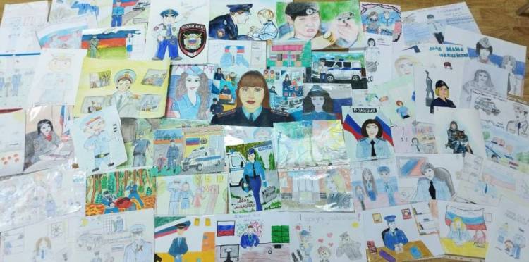 В МВД по Луганской Народной Республике состоялся первый этап конкурса детского рисунка «Мои родители работают в полиции»