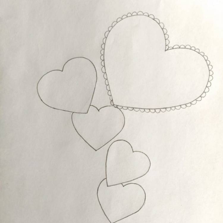 Как нарисовать сердечко карандашом