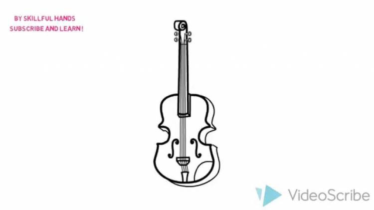 How to Draw a violin