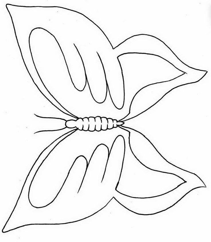 Распечатать Трафареты бабочек для вырезания из бумаги