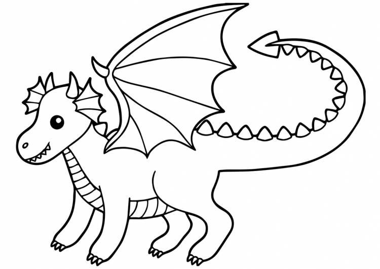 Детский рисунок дракона