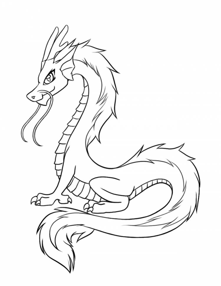 Рисунки драконов для срисовки лёгкие