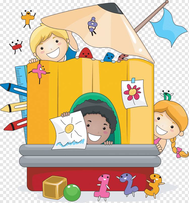 три улыбающиеся дети, держащие рисунок карандашом и цифрами, иллюстрация, дошкольный детский сад, книжка-раскраска, ребенок, игра, ребенок, люди png
