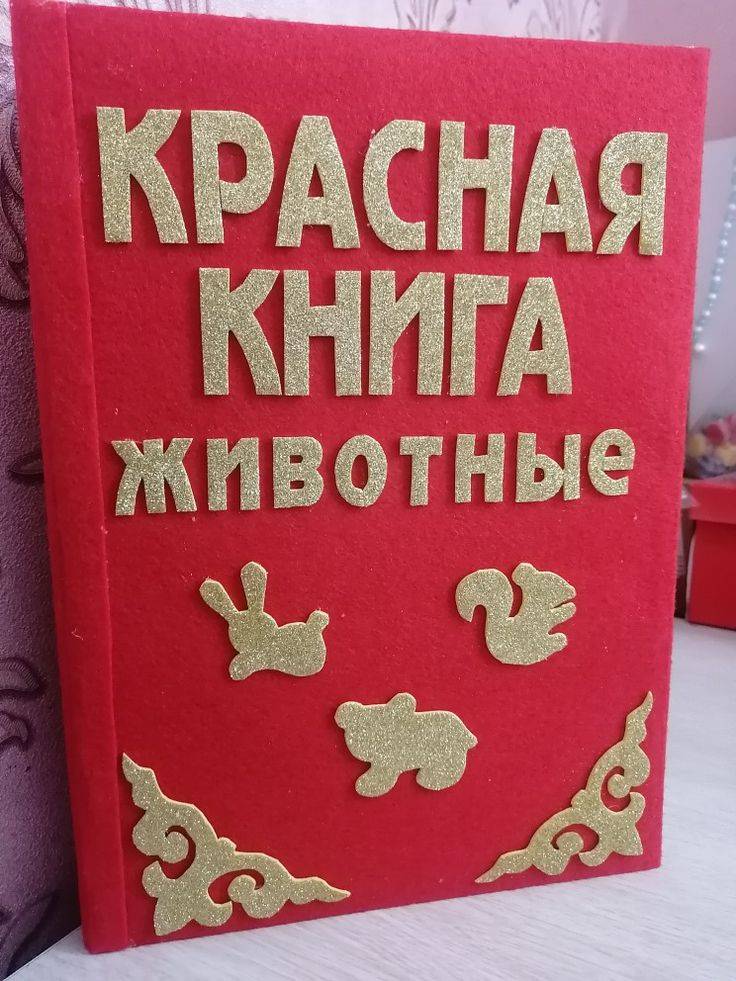 Поделка красная книга