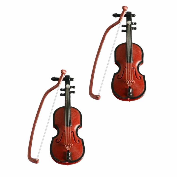 Имитация модели скрипки Декор для дома мини-скрипки реквизит Рождественский музыкальный инструмент украшение для детей