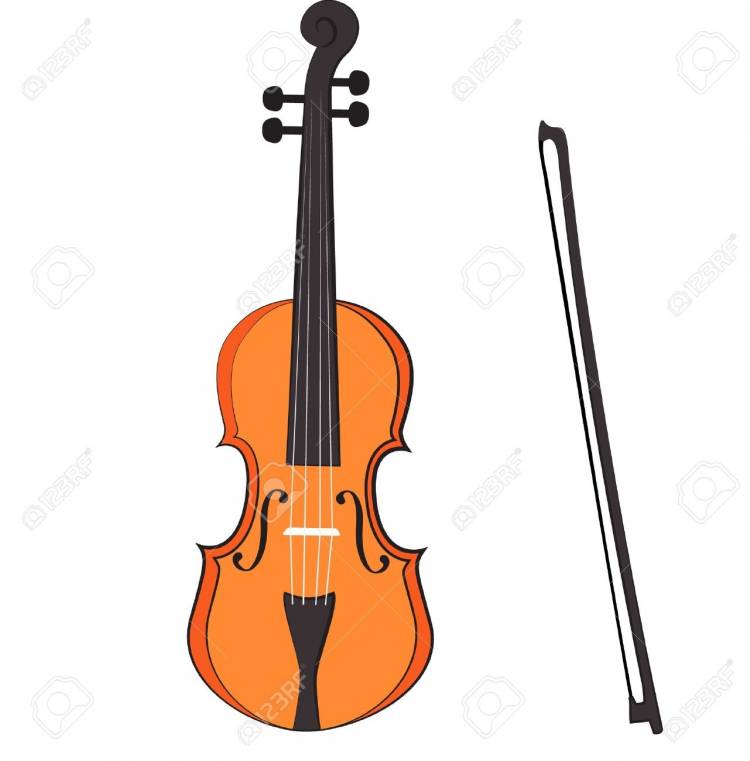 Рисунок скрипка для детей