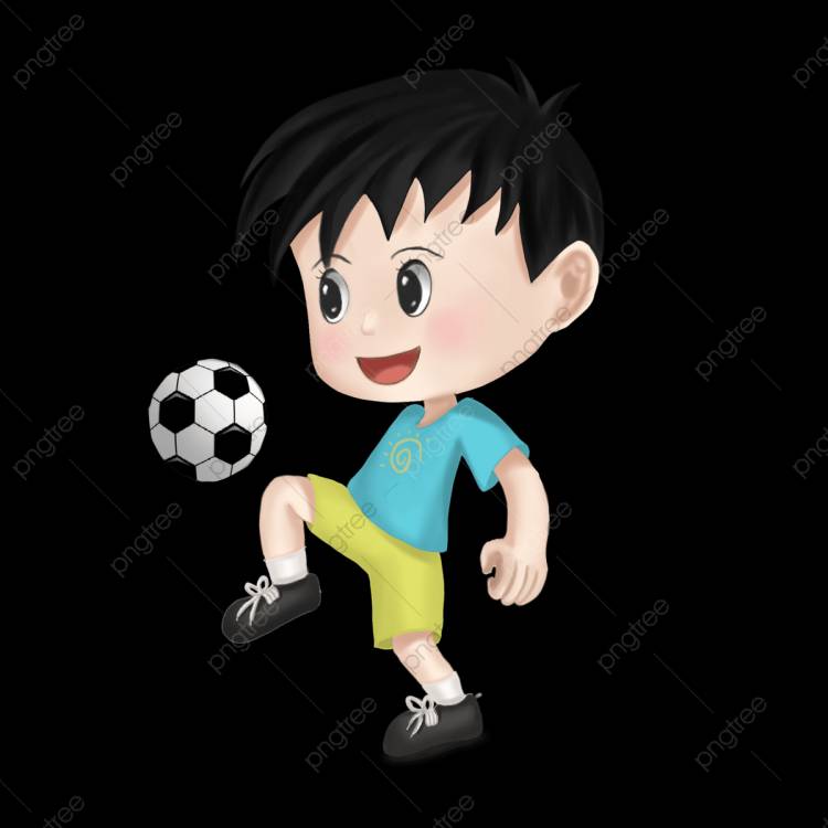 Мальчик играет в футбол PNG , Шесть один, День детей, ребенок PNG картинки и пнг PSD рисунок для бесплатной загрузки
