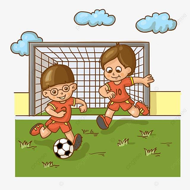 Дети вместе играют в футбол PNG , Шесть один, День детей, Играть в футбол PNG картинки и пнг PSD рисунок для бесплатной загрузки