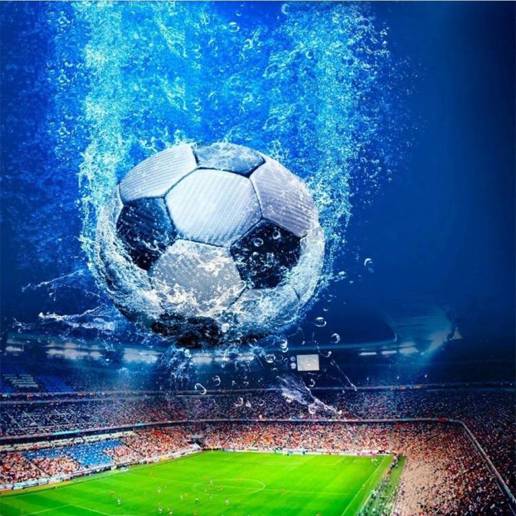 DIY Алмазная вышивка Футбол Изображение Стразы Алмазная картина Стадион Вышивка крестом